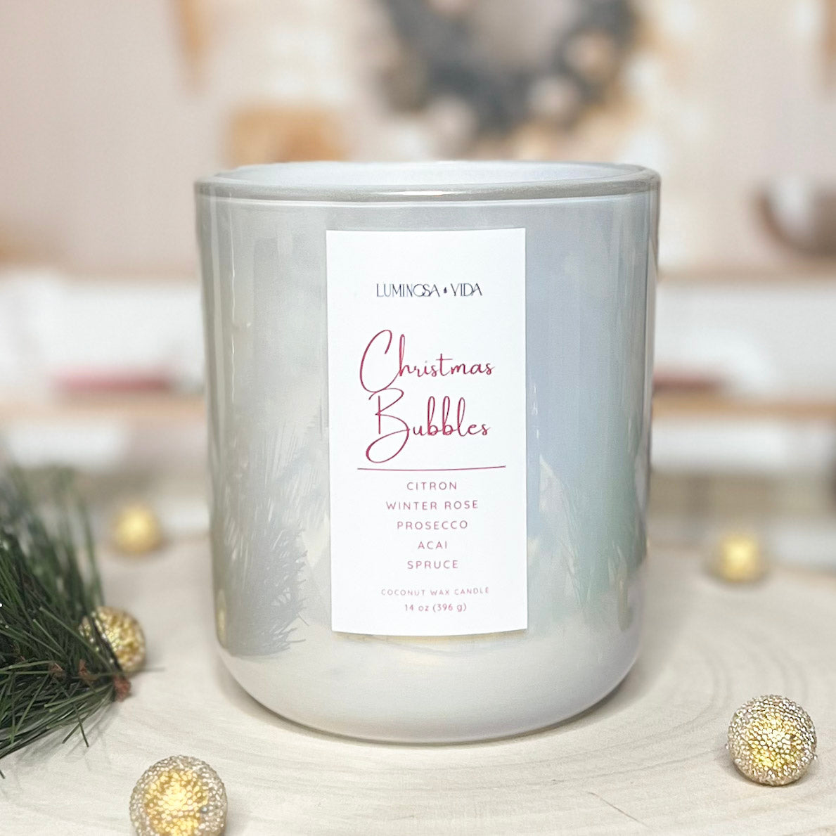Christmas Bubbles Candle