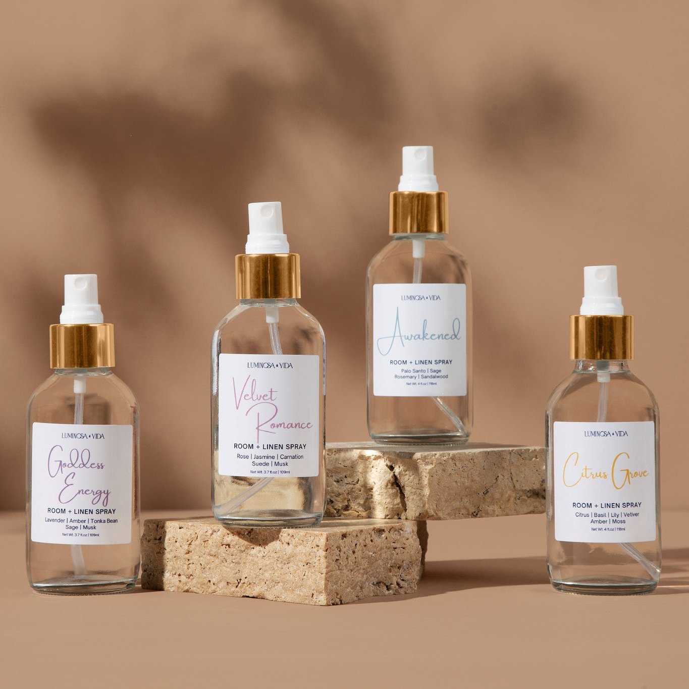 Refresh your home with our Room Sprays made from organic ingredients and phthalate-free fragrances! Perfect for any area including linens, bathroom, kitchen, garbage, shoes, or car! Replace toxic air fresheners for a healthier and more pleasant living space. Shop Now!